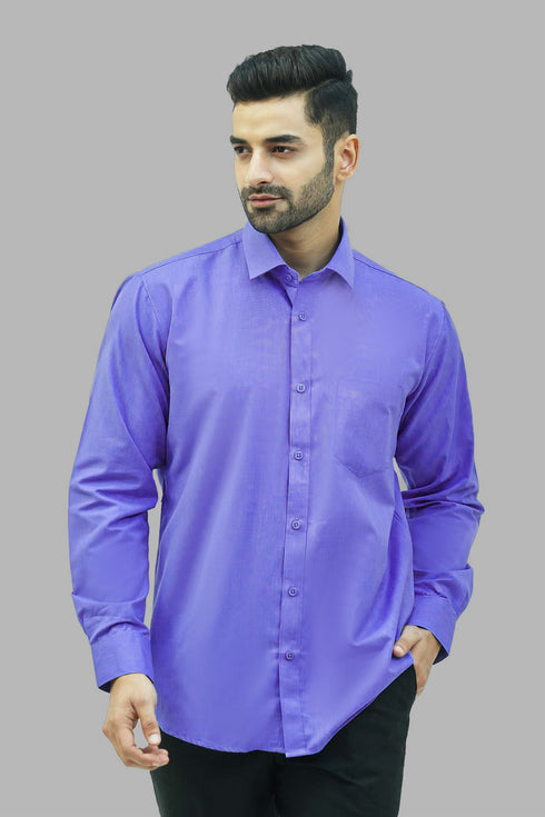 Veshbhoshaa Bluebird Men'S Sky Blue Formal Shirt
