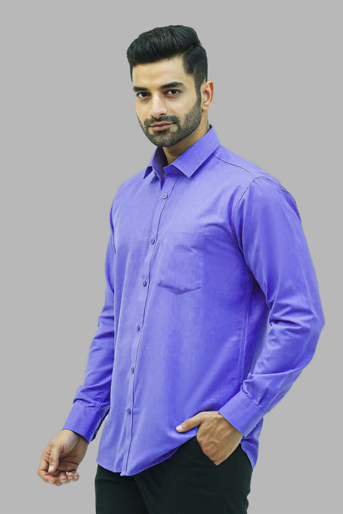 Veshbhoshaa Bluebird Men'S Sky Blue Formal Shirt