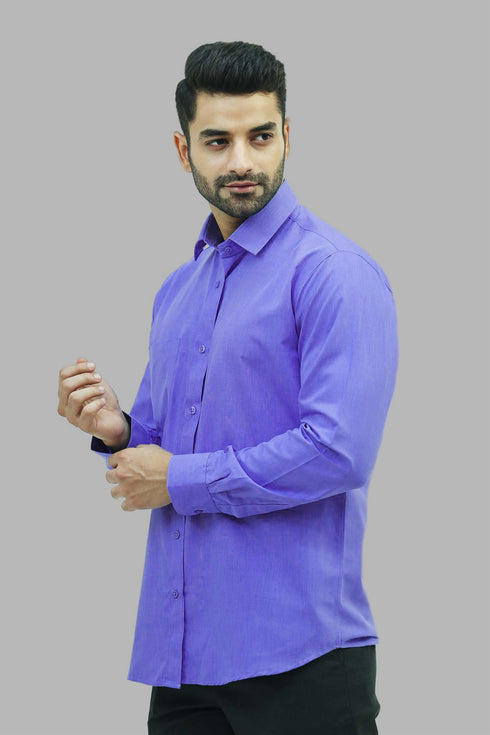 Veshbhoshaa Bluebird Men'S Sky Blue Formal Shirt