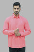 Veshbhoshaa Bluebird Men'S Peach Formal Shirt