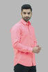 Veshbhoshaa Bluebird Men'S Peach Formal Shirt
