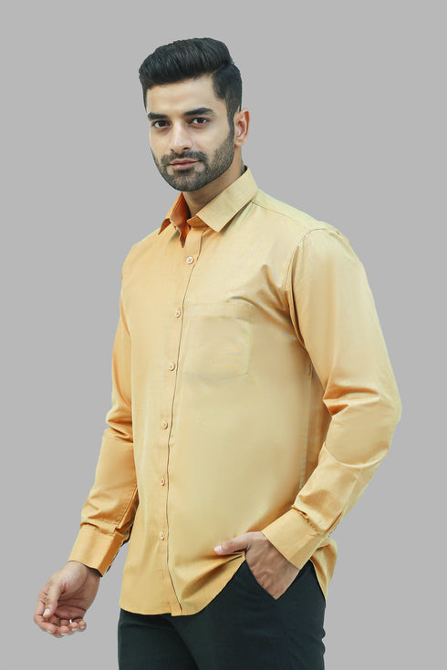 Veshbhoshaa Bluebird Men'S Brown Formal Shirt