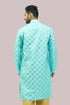 Veshbhoshaa Bluesaanchi Men'S Mirror Work Kurta Set