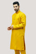 Veshbhoshaa Bluesaanchi Men'S Golden Raw Silk Kurta Set