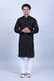 Veshbhoshaa Bluesaanchi Men'S Black Mirror With Buta Design Kurta Set