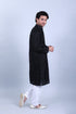 Veshbhoshaa Bluesaanchi Men'S Black Mirror With Buta Design Kurta Set