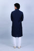 Veshbhoshaa Bluesaanchi Men'S Navy Blue Embroidery Kurta Set