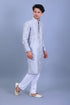Veshbhoshaa Bluesaanchi Men'S Grey Embroidery Kurta Set
