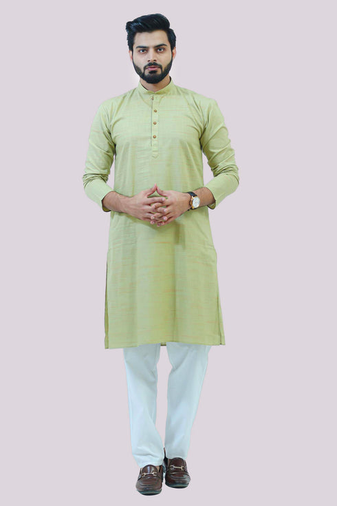 Veshbhoshaa Bluesaanchi Men'S Pista Kurta Set