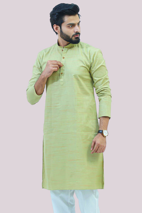 Veshbhoshaa Bluesaanchi Men'S Pista Kurta Set