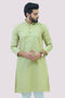 Veshbhoshaa Bluesaanchi Men'S Pista Kurta Set