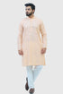 Veshbhoshaa Bluesaanchi Men'S Light Orange Kurta Set
