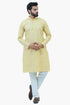 Veshbhoshaa Bluesaanchi Men'S Lemon Yellow Casual Kurta Set