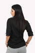 Veshbhoshaa Bluebird Women'S Black Formal Shirt