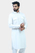Veshbhoshaa Bluesaanchi Men'S White Pathani Kurta Set