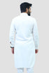 Veshbhoshaa Bluesaanchi Men'S White Pathani Kurta Set
