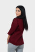 Veshbhoshaa Bluebird Women'S Maroon Formal Shirt