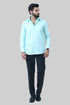 Veshbhoshaa Bluebird Men'S Light Green Formal Shirt