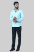 Veshbhoshaa Bluebird Men'S Light Green Formal Shirt