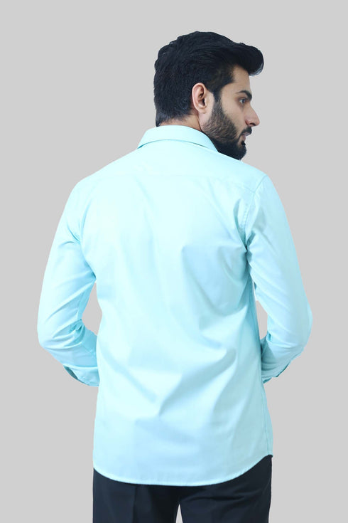 Veshbhoshaa Bluebird Men'S Light Green Formal Shirt