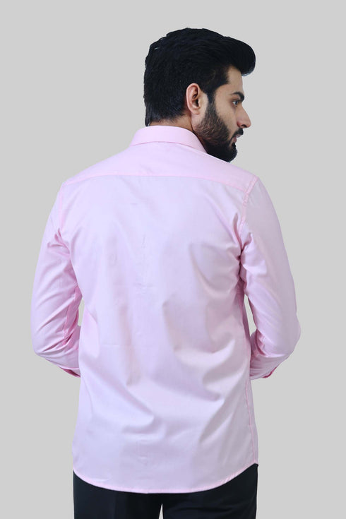 Veshbhoshaa Bluebird Men'S Pink Formal Shirt