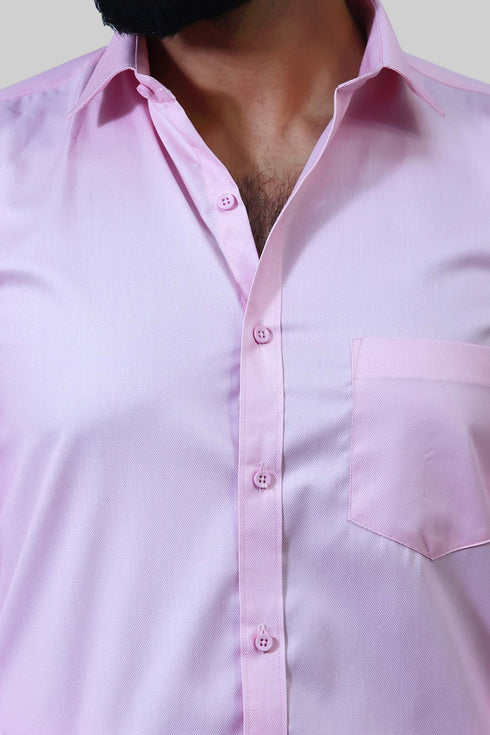 Veshbhoshaa Bluebird Men'S Pink Formal Shirt