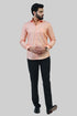 Veshbhoshaa Bluebird Men'S Peach Formal Shirt