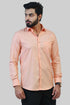 Veshbhoshaa Bluebird Men'S Peach Formal Shirt