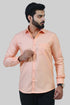 Veshbhoshaa Bluebird Men'S Peach Formal Shirt