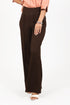 Veshbhoshaa Bluebird Women'S Dark Brown Casual Bell Bottom Trousers