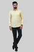 Veshbhoshaa Bluebird Men'S Yellow Formal Shirt