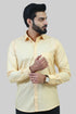 Veshbhoshaa Bluebird Men'S Yellow Formal Shirt