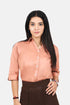 Veshbhoshaa Bluebird Women'S Peach Formal Shirt