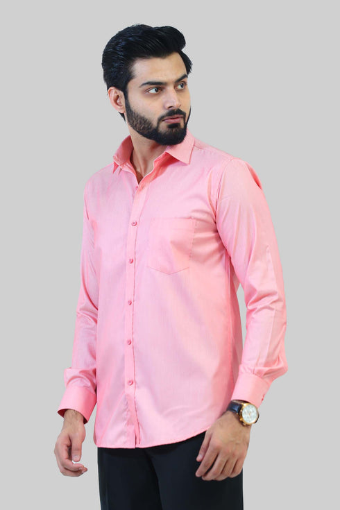 Veshbhoshaa Bluebird Men'S Dark Pink Formal Shirt