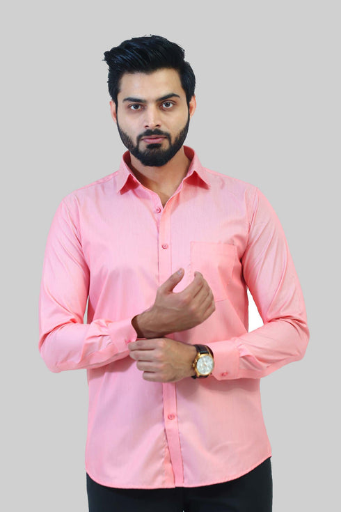 Veshbhoshaa Bluebird Men'S Dark Pink Formal Shirt