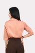 Veshbhoshaa Bluebird Women'S Peach Formal Shirt