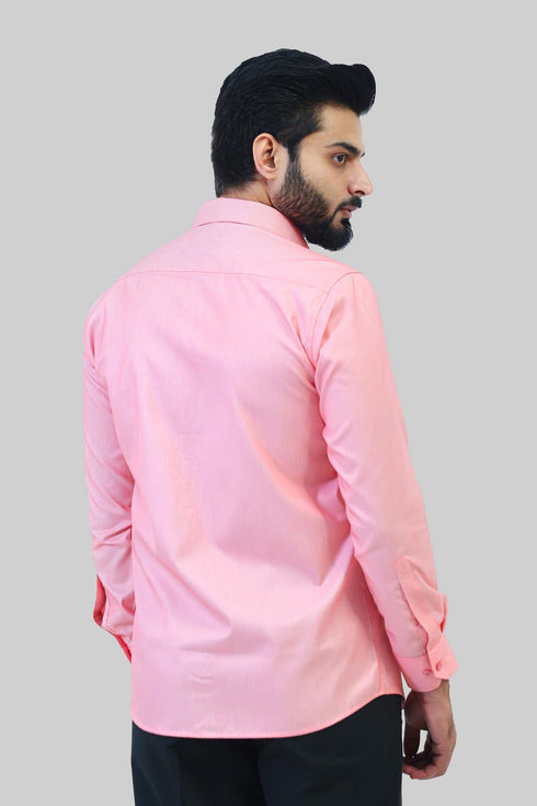 Veshbhoshaa Bluebird Men'S Dark Pink Formal Shirt