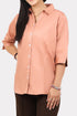 Veshbhoshaa Bluebird Women'S Peach Formal Shirt