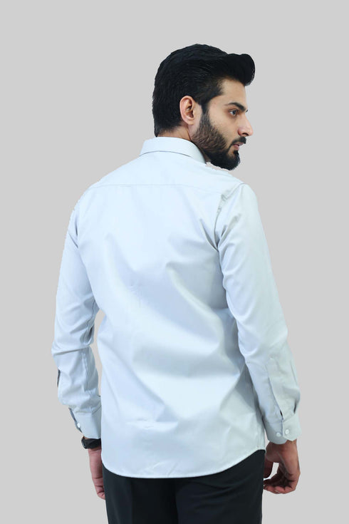 Veshbhoshaa Bluebird Men'S Grey Formal Shirt
