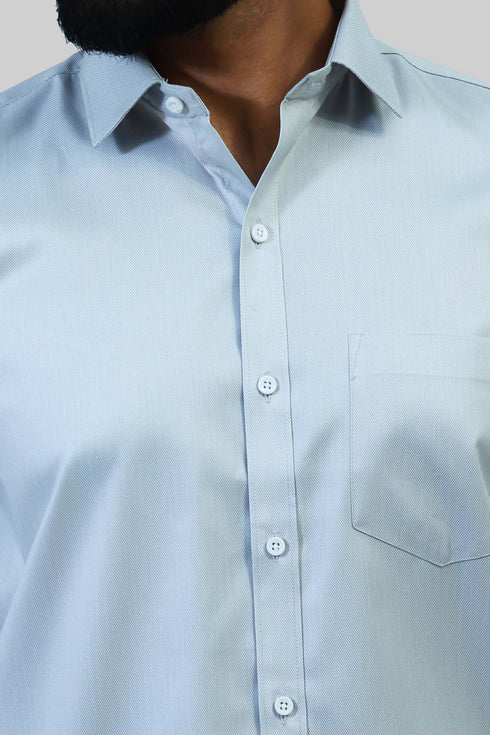Veshbhoshaa Bluebird Men'S Grey Formal Shirt