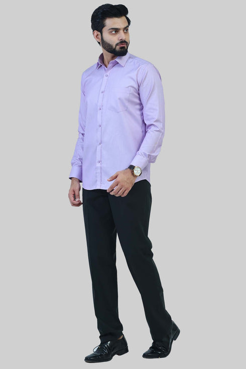 Veshbhoshaa Bluebird Men'S Purple Formal Shirt