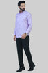 Veshbhoshaa Bluebird Men'S Purple Formal Shirt