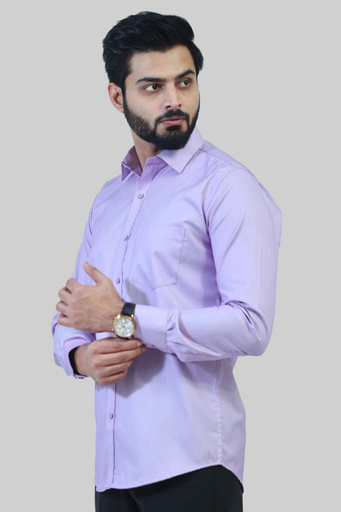 Veshbhoshaa Bluebird Men'S Purple Formal Shirt