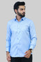 Veshbhoshaa Bluebird Men'S Blue Formal Shirt