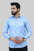 Veshbhoshaa Bluebird Men'S Blue Formal Shirt