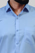 Veshbhoshaa Bluebird Men'S Blue Formal Shirt