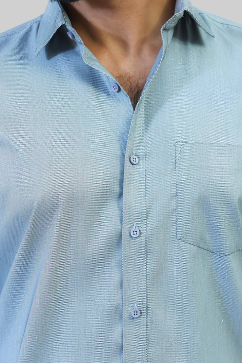 Veshbhoshaa Bluebird Men'S Dark Grey Formal Shirt