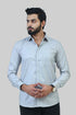 Veshbhoshaa Bluebird Men'S Off Grey Formal Shirt