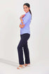 Veshbhoshaa Bluebird Women'S Navy Blue Casual Formal Trousers