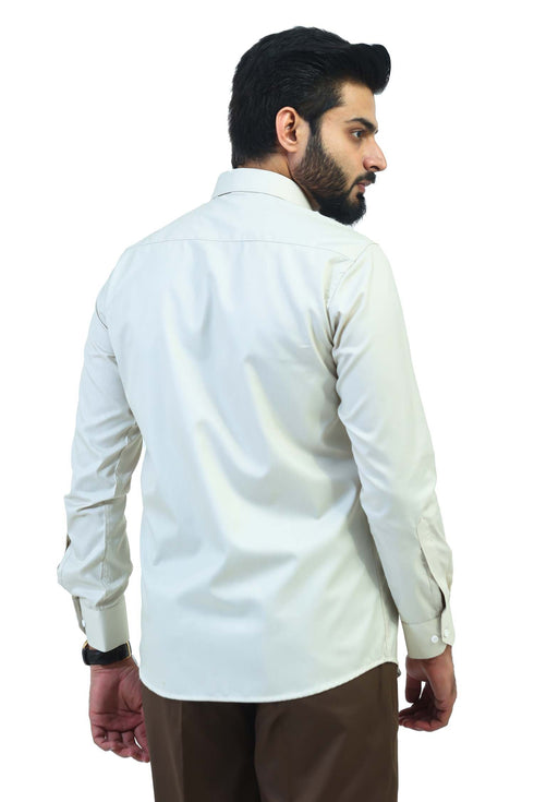 Veshbhoshaa Bluebird Men'S Light Brown Formal Shirt